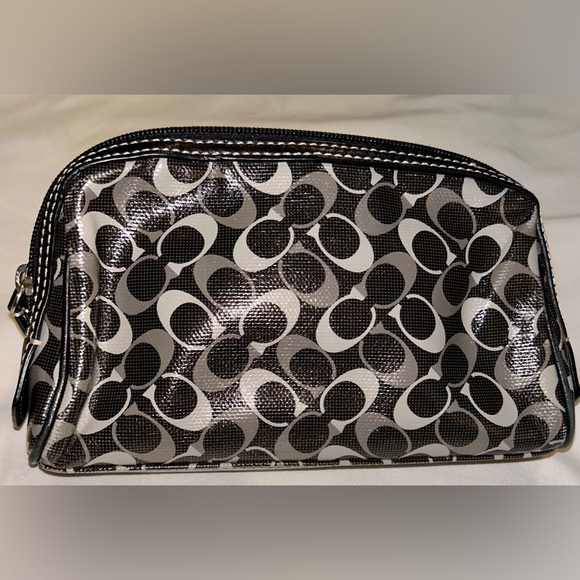 Coach Bags Coach Chelsea Signature Cosmetic Bag Blackgray Poshmark